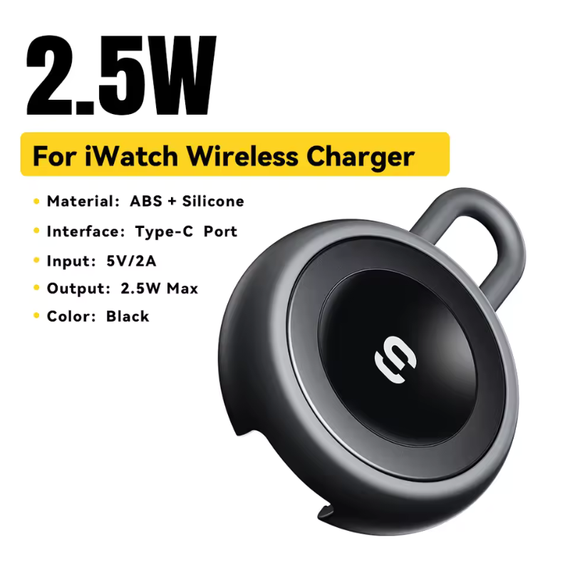Essager Magnetic Wireless Watch Charger for Apple Watch Portable USB Type C Fast Charger for IWatch Series 9 8 7 6 5 Ultra 2 SE