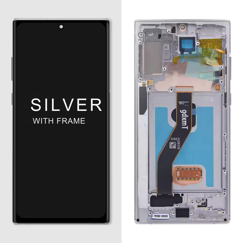 Original Super AMOLED Samsung Note 10 Plus Screen for Samsung Galaxy Note10+ N975F Display Touch Screen with Frame & Support S Pen Fingerprints