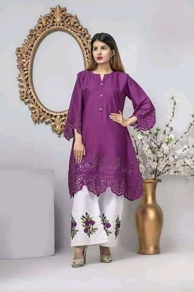 Pakistani Laser cut Unstitched 2 piece