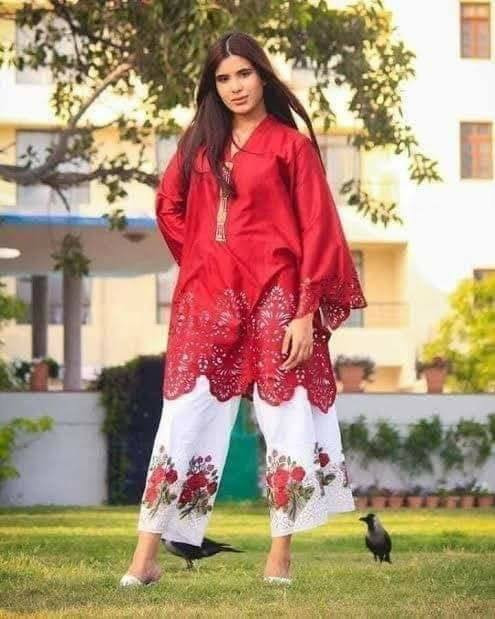 Pakistani Laser cut Unstitched 2 piece