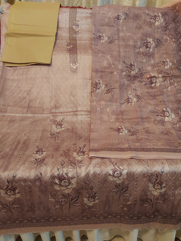 Indian Glassy Cotton Soft Cloth Premium Dress with Premium Design