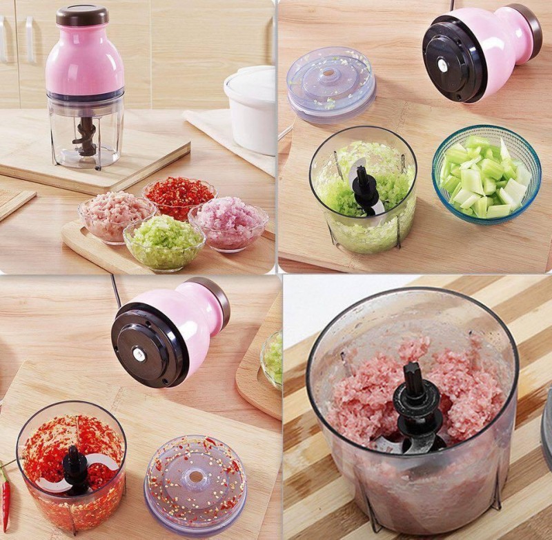 Authentic Multi-Purpose Fast and Smooth Food Preparation Chop Paste Mix Crush and Powder & Food Juicer Blender Food Mixers Processor Grinder Chopper The Unique Capsule Cutter Quatre