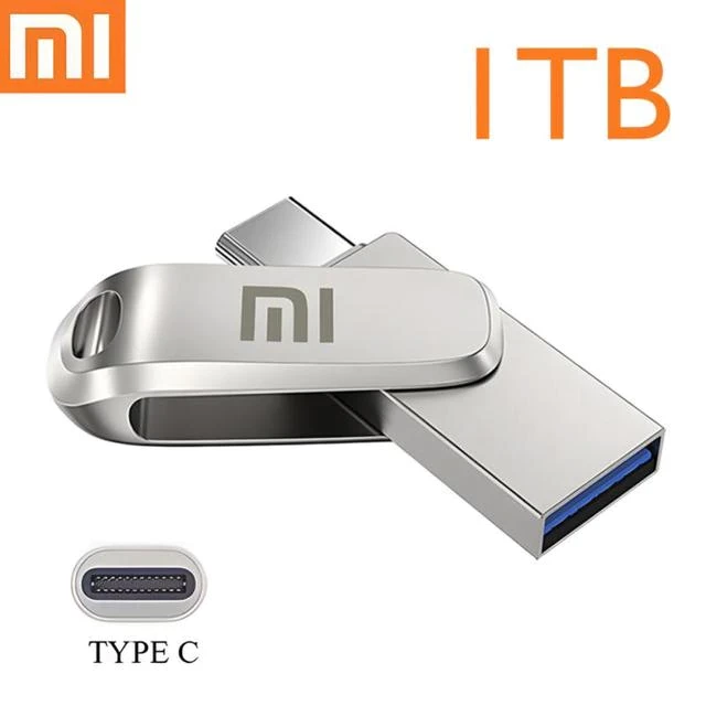 Original Xiaomi MINI U Disk 1TB 2TB USB 3.1 Type-C Interface Mobile Phone Computer Mutual Transmission Portable USB Memory