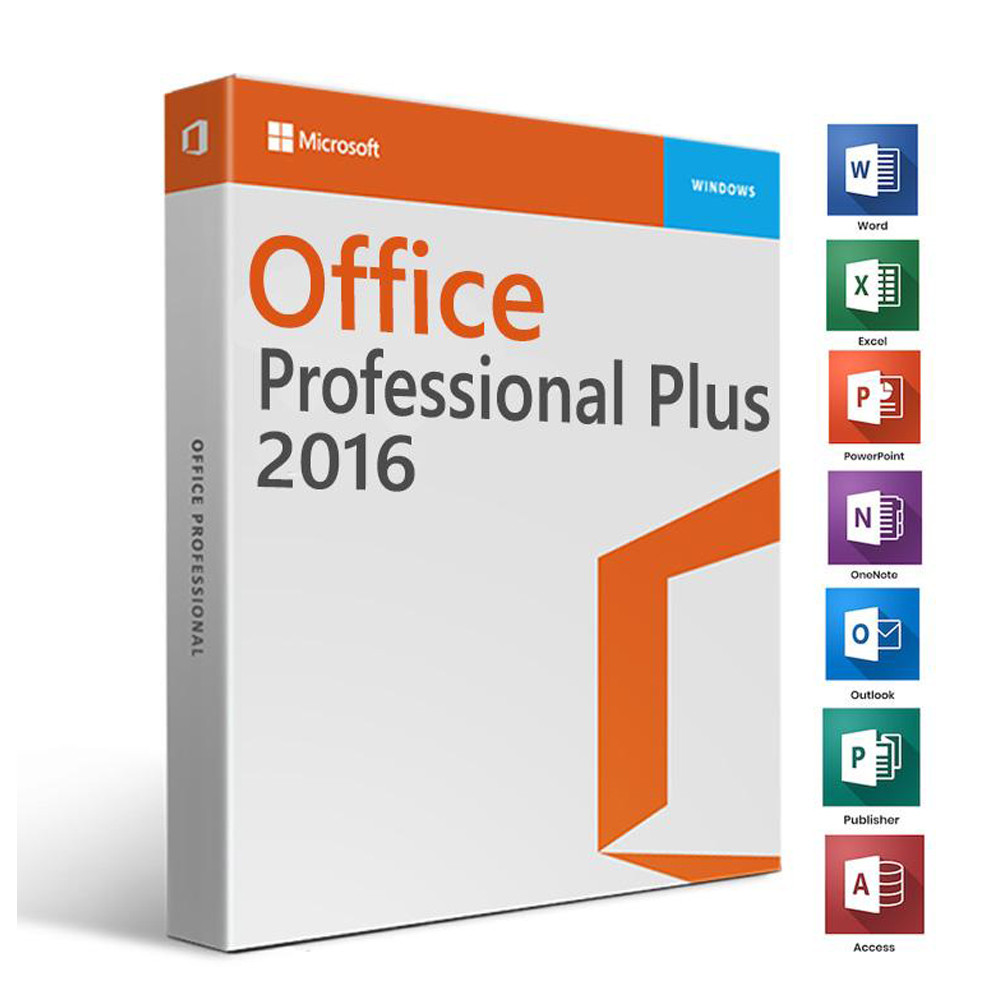 Microsoft Office 2016 Professional Plus for Windows - Lifetime License Key - Instant Delivery by Mail
