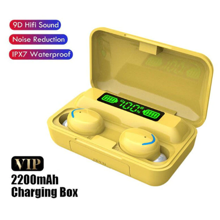 TWS Bluetooth Earphones 2200mAh Charging Box Wireless Headphone Fone 9D Stereo Sports Waterproof Earbuds Headset with Microphone