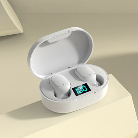 E6S TWS Bluetooth Earphone Wireless Headphones 5.0 LED Display Button Control Earbuds Waterproof Noise Cancelling Headset PK A6S