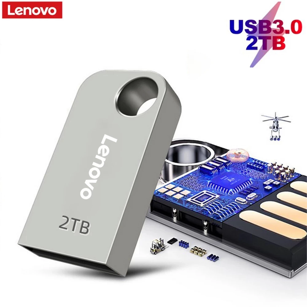 Lenovo Ultra Mini Flash Drive 2TB High-Speed Drive USB 3.0 Portable Lenovo Flash Drive