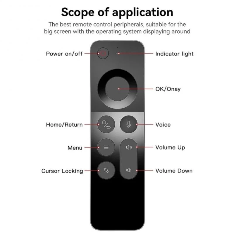 WeChip W3 Air Mouse Remote | 4 in 1 Wireless Keyboard Mouse Remote | Voice Control | Rechargeable Type-C | Android TV Box PC Smart Remote