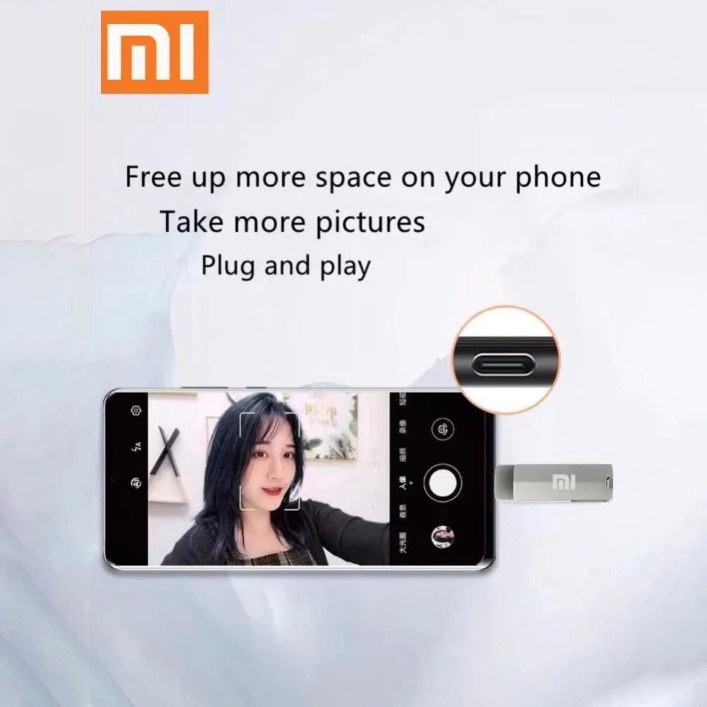 XIAOMI High Speed USB Flash Drive OTG Pen Drive 1TB 2TB Usb Memory 1TB 2TB Pen drive Portable U Disk Flash Disk For PC and Phone