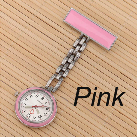 Personalized Customized Engraved with Your Name Stainless Steel Lapel Pin Brooch TOP Quality Rose Gold Fob Nurse Watch
