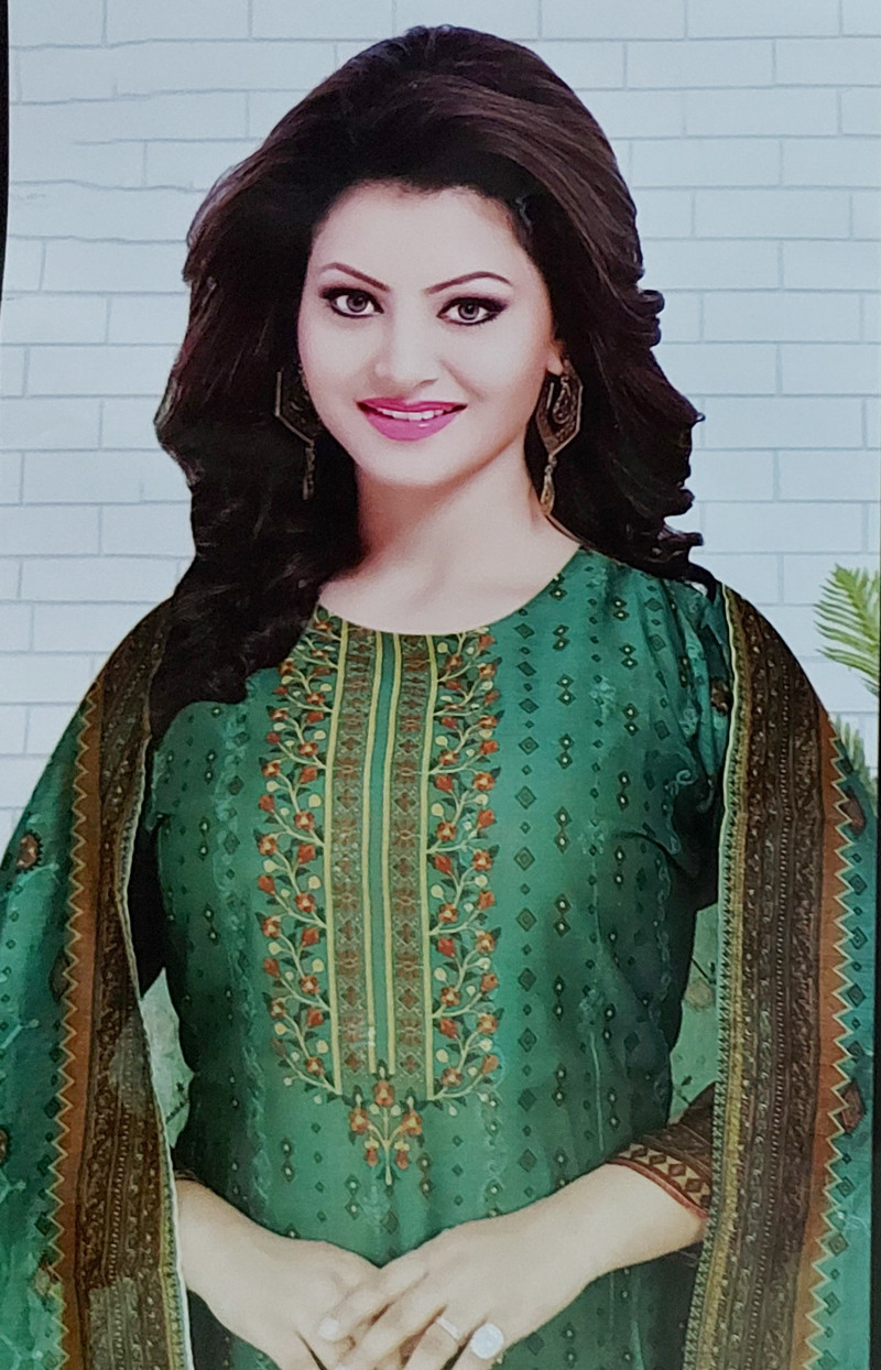Indian NFT Gorgeous silk shalwar kameez cotton silk georgette  mix