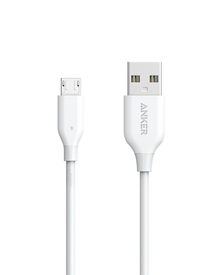 Anker PowerLine+ Micro USB 3ft UN White Offline Packaging V3