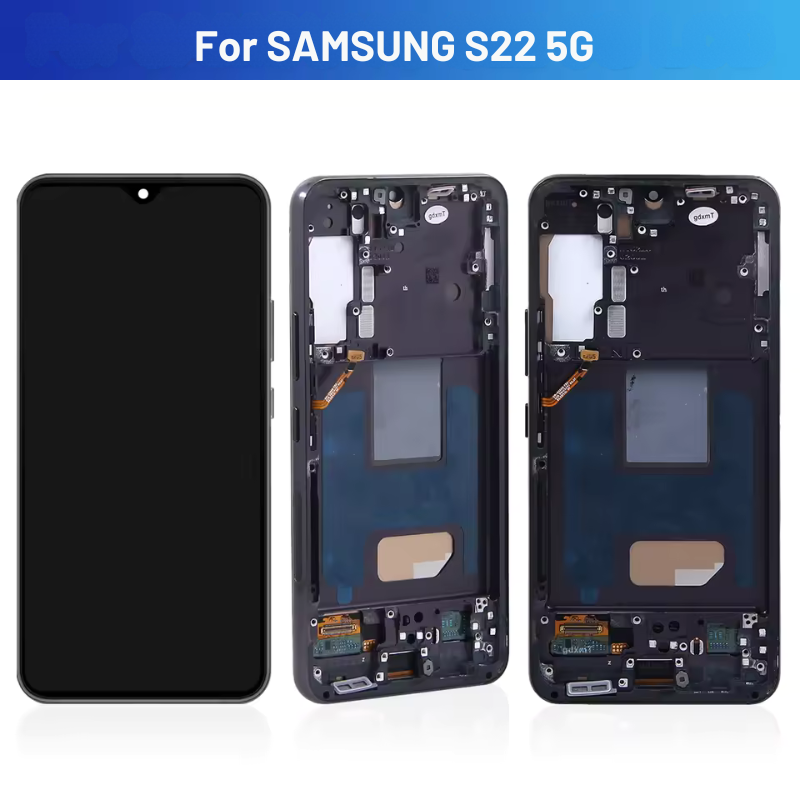 Original Super AMOLED  Samsung  S22 5G  Display Screen Assembly for Samsung Galaxy S22 S901B S901B/DS Lcd Display Digital Touch Screen with Frame