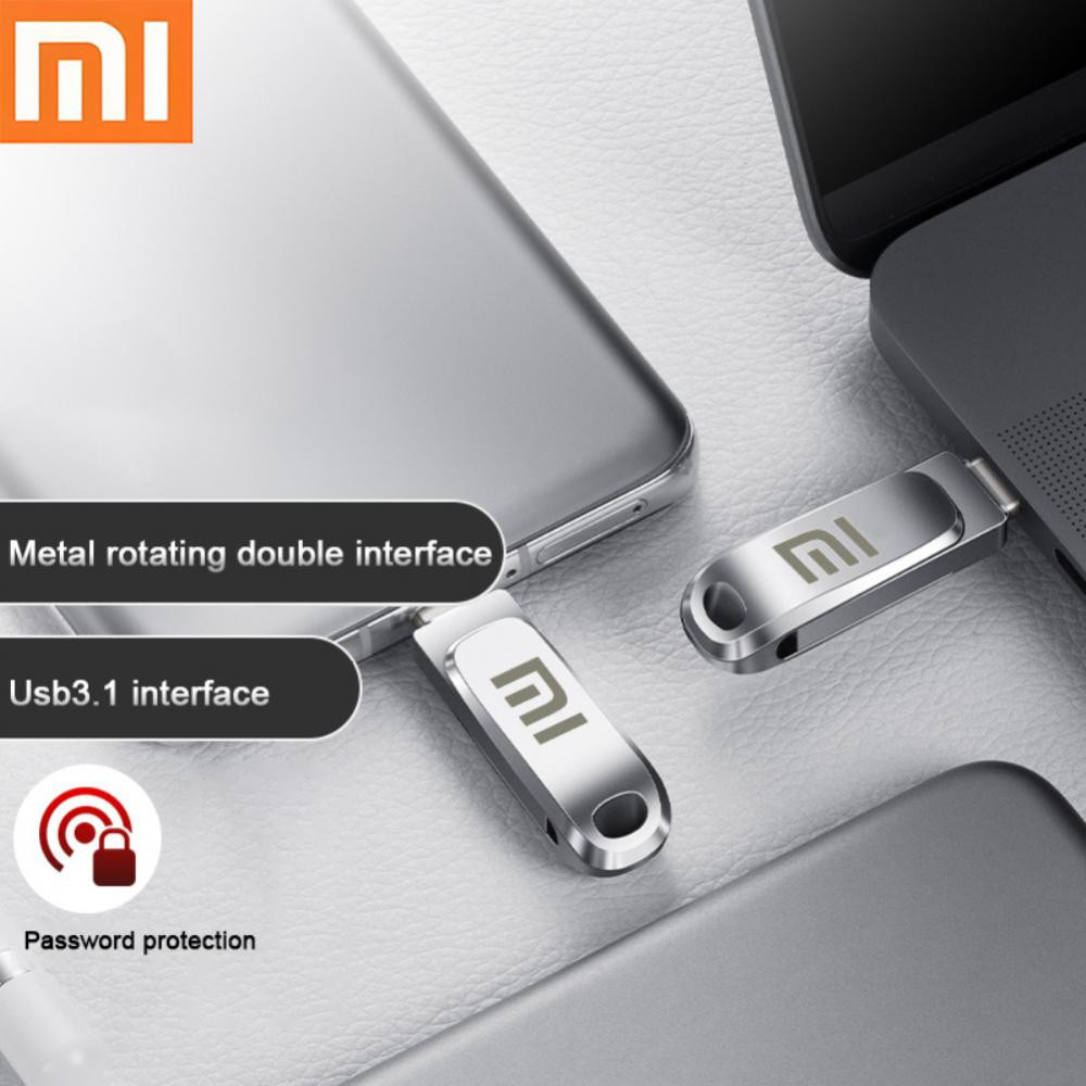 Original Xiaomi MINI U Disk 1TB 2TB USB 3.1 Type-C Interface Mobile Phone Computer Mutual Transmission Portable USB Memory