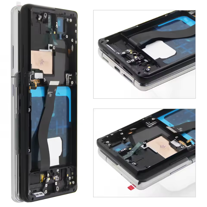 Original Super AMOLED S21 Ultra Screen Assembly for Samsung Galaxy S21 Ultra 5G G998B G998B/DS Touch Screen with Fingerprints