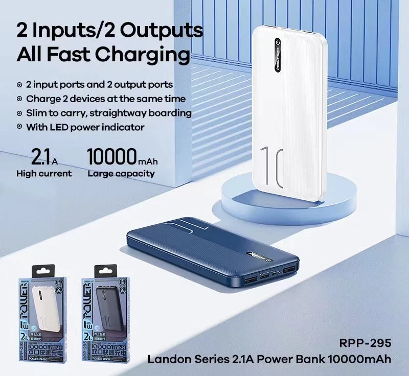 Remax RPP-295 10000mAh London Series Fast Charging Power Bank