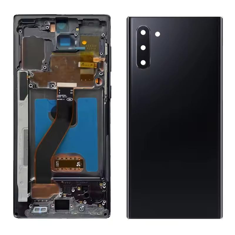 AMOLED Display for Samsung Galaxy Note10 N970F N970F/DS Digital Touch Screen with Frame, Back Shell & Support S pen