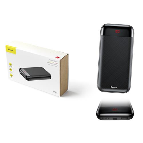 Baseus Mini Cu Digital Display Power Bank 20000mAh Black