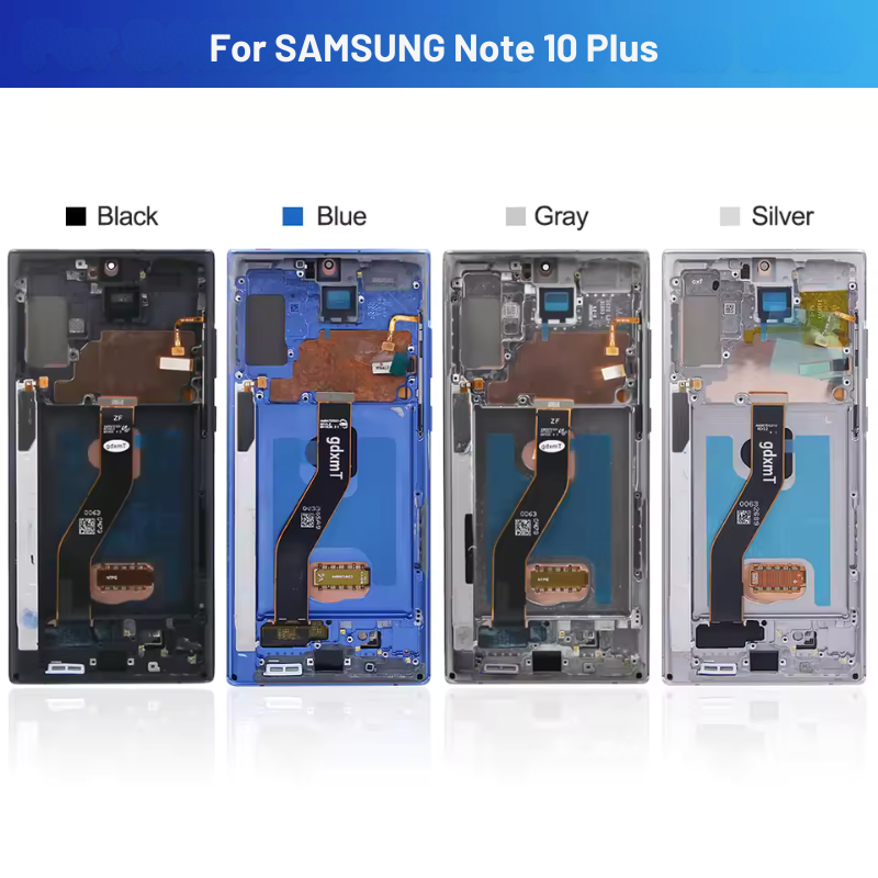 Original Super AMOLED Samsung Note 10 Plus Screen for Samsung Galaxy Note10+ N975F Display Touch Screen with Frame & Support S Pen Fingerprints