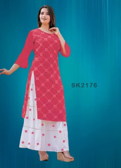 Screen-Printed Cotton two pic for women