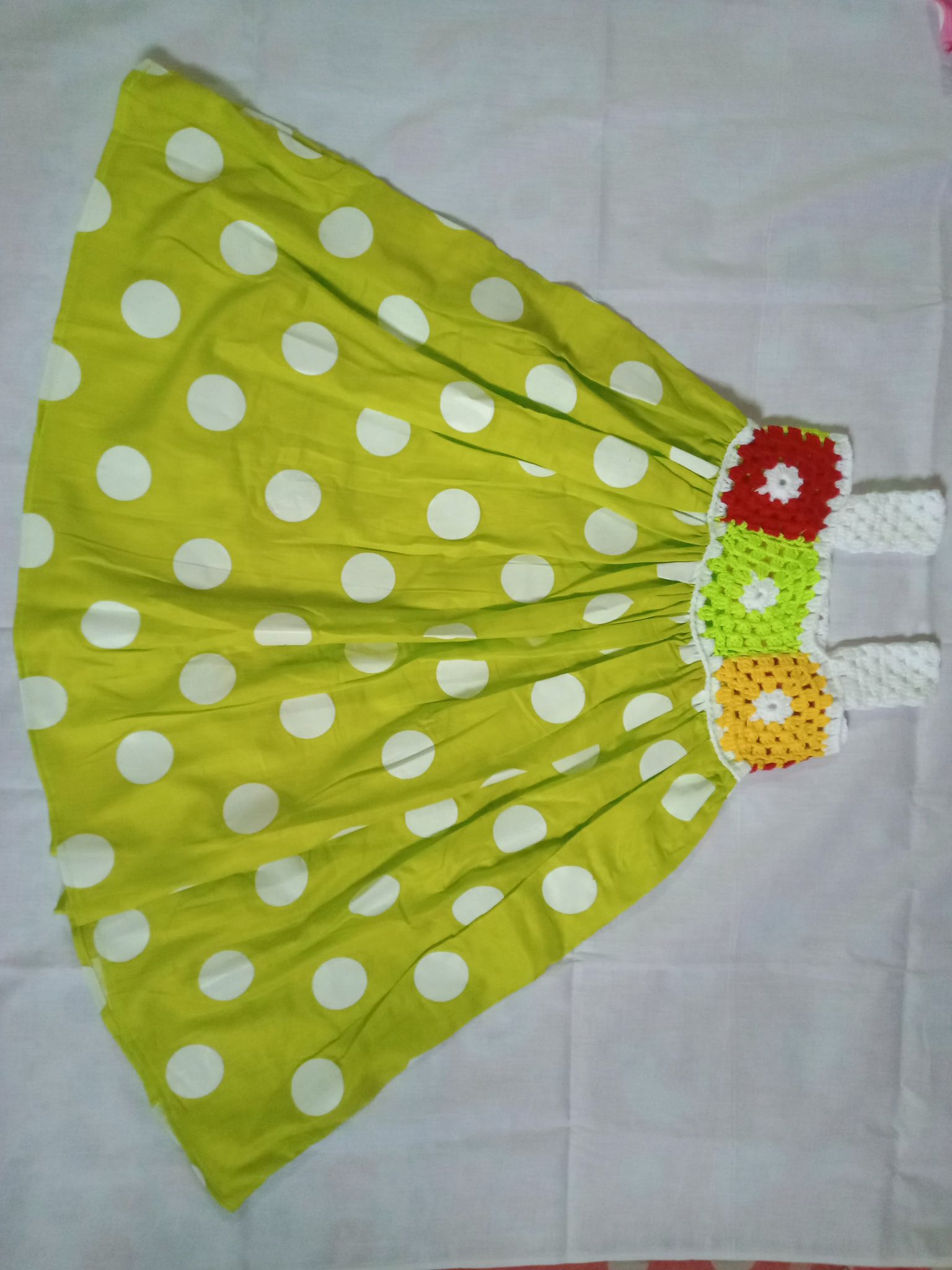 Baby girls fashionable beautiful kushi kata frock for 6 Months to 3 years