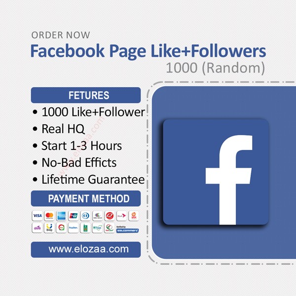 Facebook Page Like + Followers - HQ Real – Lifetime Gurantee