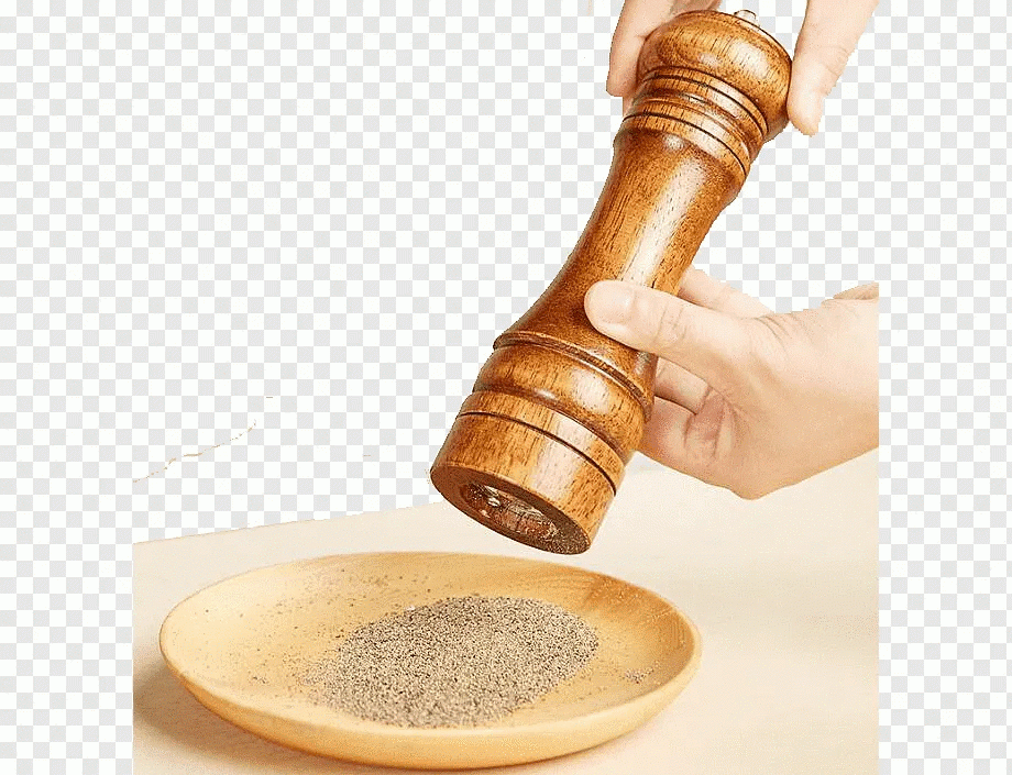 Wood Pepper Mill Spice Black Pepper Grinder with Adjustable Ceramic Mechanism