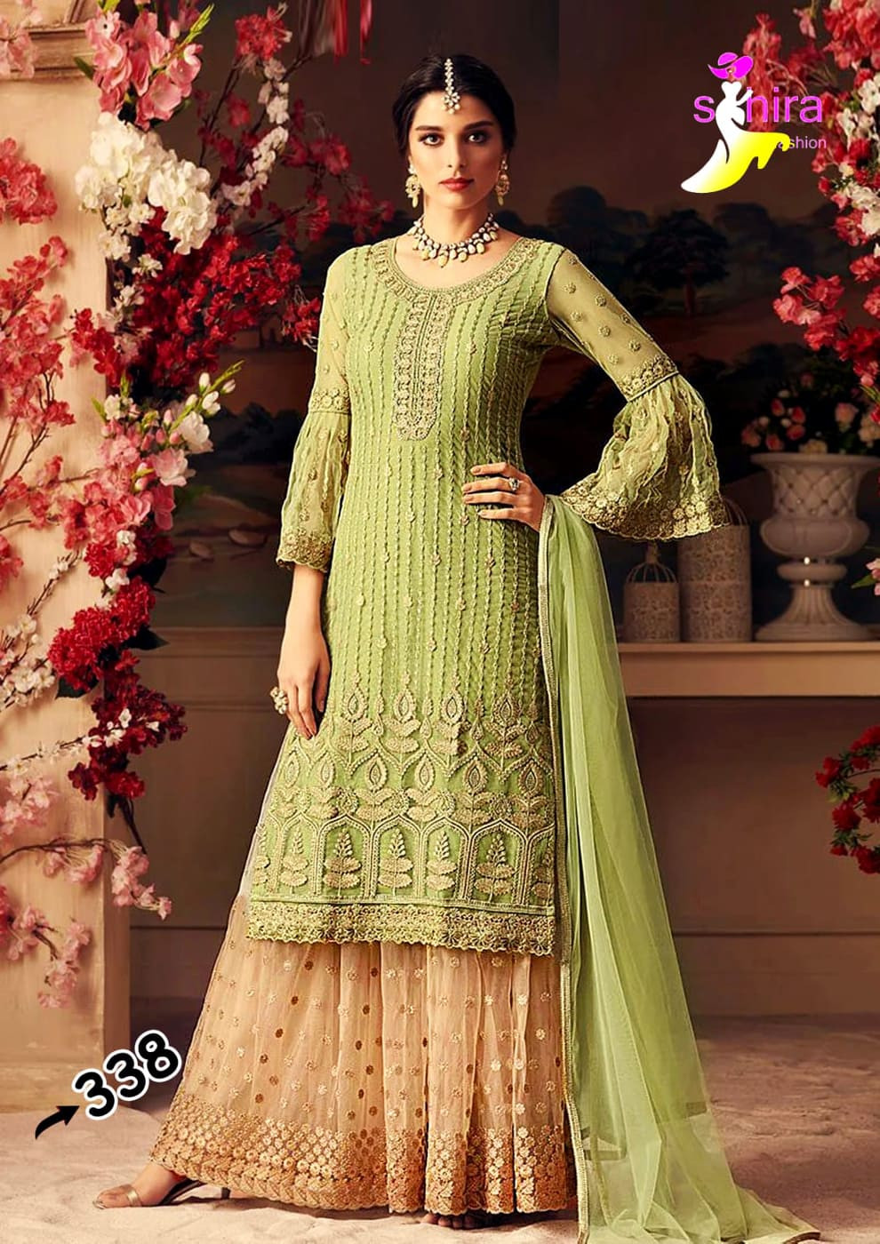 গর্জিয়াস ইন্ডিয়ান পার্টি ড্রেস থ্রিপিস / Indian Party Dress/ Salwar Kamiz-01