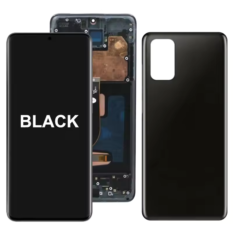 Original Super AMOLED  Samsung Galaxy S20+ Display G985F G986F Display Digital Touch Screen with Frame And Back Shell