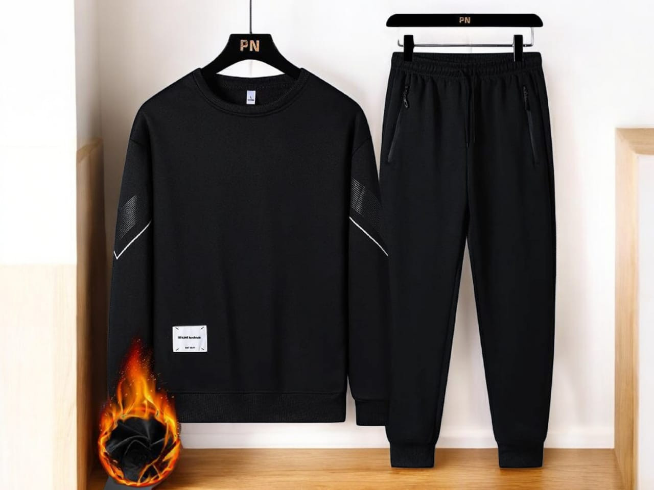 Sweatshirt and Sweatpants Set Mens Sports Suit Fashion Tracksuit