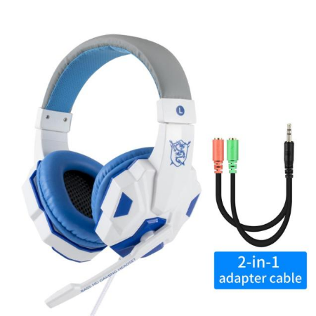 Professional Led Light Wired Gamer Headphones With Microphone For PS4 PS5 Xbox One Computer Bass Stereo PC Gaming Headset Gifts