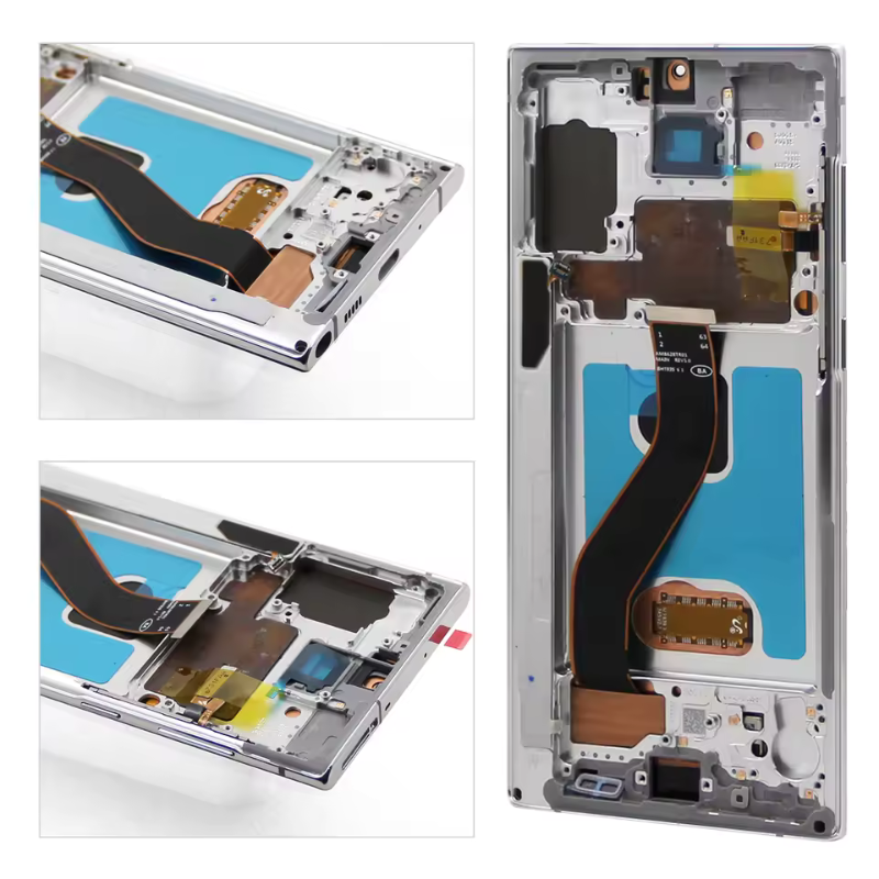 AMOLED Display for Samsung Galaxy Note10 N970F N970F/DS Digital Touch Screen with Frame, Back Shell & Support S pen