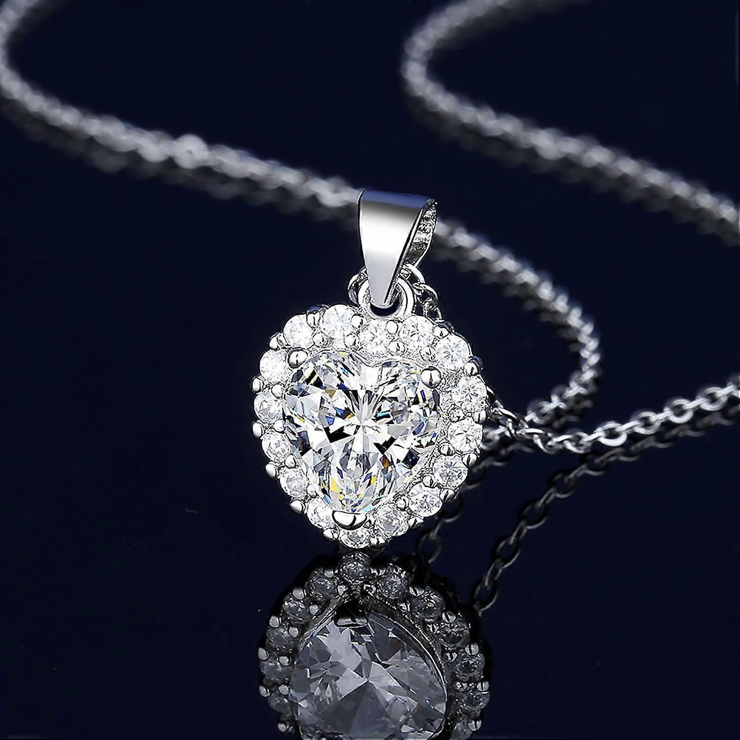 Heart Shape Moissanite Diamond Jewelry Set for Women