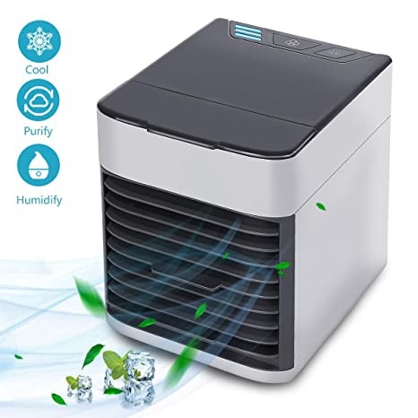 Mini USB Air Cooler Fan Portable Air Conditioner Humidifier Purifier Light Desktop Air Cooler Fan for Office