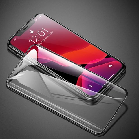 Baseus 0.3mm Full-screen and Full-glass Tempered Glass Film(2pcspack+Pasting Artifact) for iPhone X/XS/11 Pro 5.8inch（2019）Black