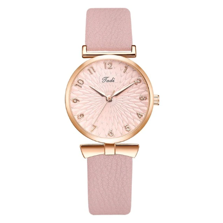 Women Watches Bracelet Set Flowers Ladies Bracelet Watch Casual Leather Quartz Wristwatch 2pcs Set Clock Gifts Relogio Feminino