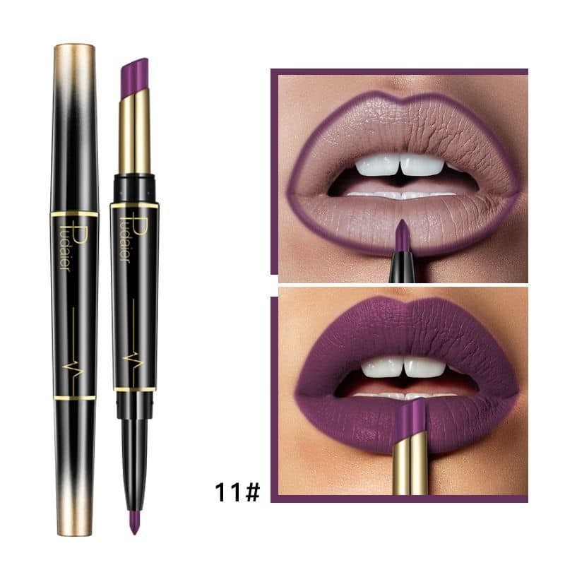 MISS ROSE 2 IN 1 Waterproof Matte Lip Liner With Lipstick shade
