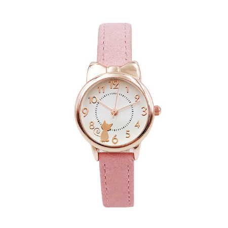 UTHAI CQ04 Kids Children Watch Cat Multi-color Quartz watches clocks for Girls clock WristWatch rosette Watches Colorful