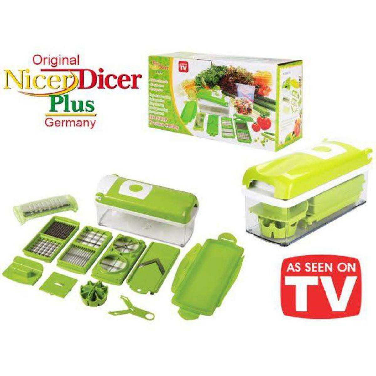 Genius Nicer Dicer Plus - 14 Pieces Vegetable Cutter Set