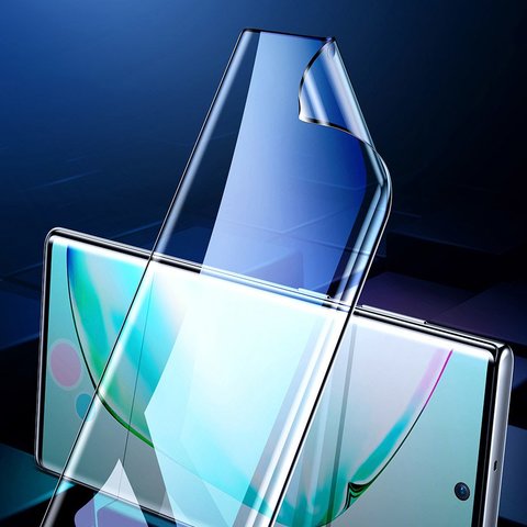 Baseus 0.15mm full-screen curved anti-explosion soft screen protector For Samsung Note10 Black